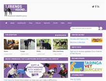 Tablet Screenshot of friendsofthehound.org.au